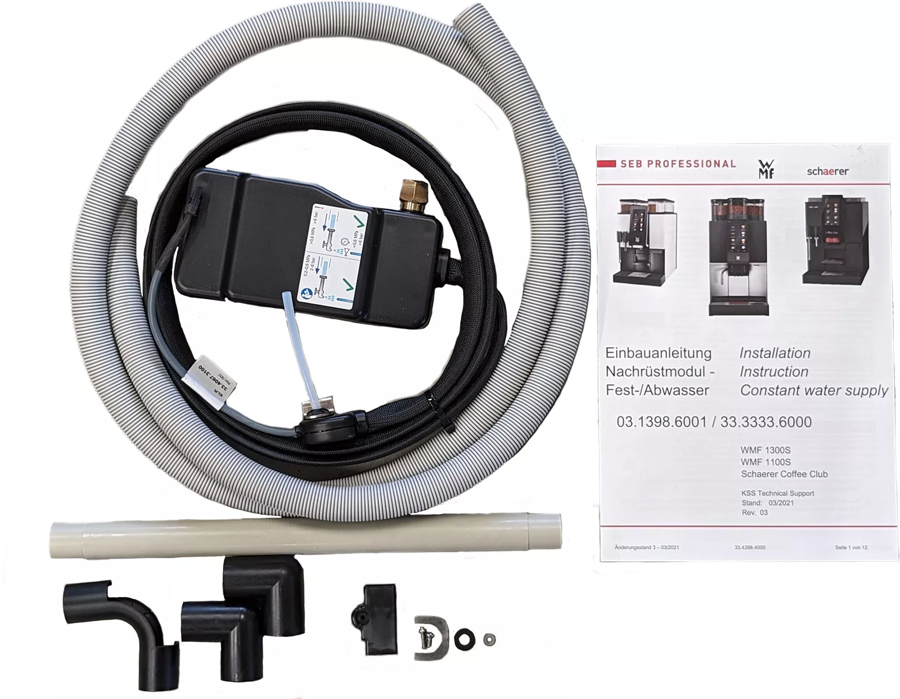 Festwasseranschluss - WMF 1100s / 1300s / Schaerer Club