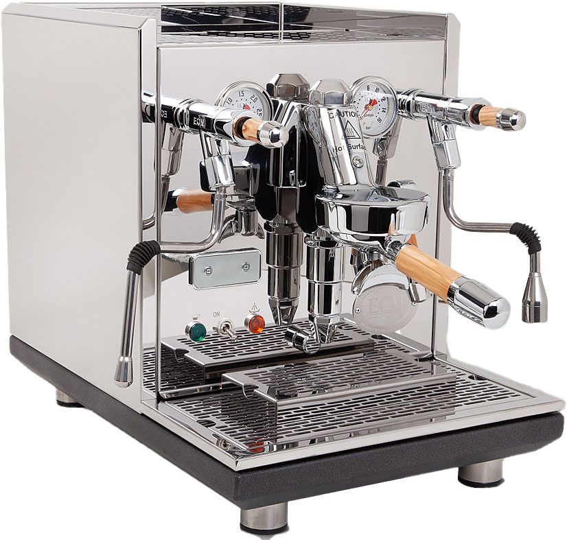 Kippventil Griffset aus Olivenholz - ECM Espressomaschinen
