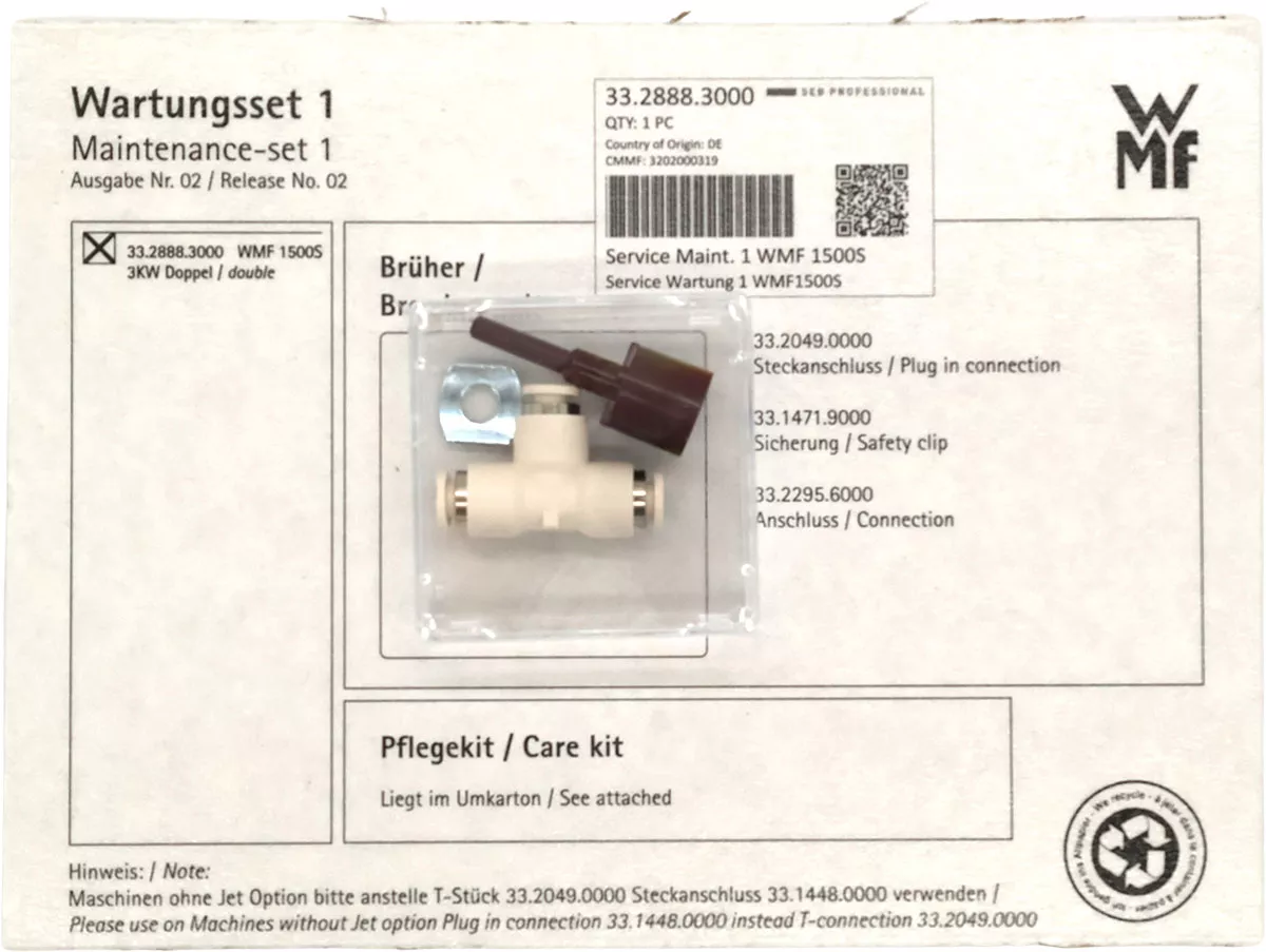 Service Wartung 1 Brüher +Getränkeauslauf Pflegekit - WMF 1500s