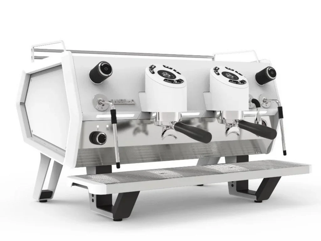 Sanremo D8 PRO Espressomaschine weiss - 2 gruppig Sanremo D8 PRO Espressomaschine weiss - 2 gruppig