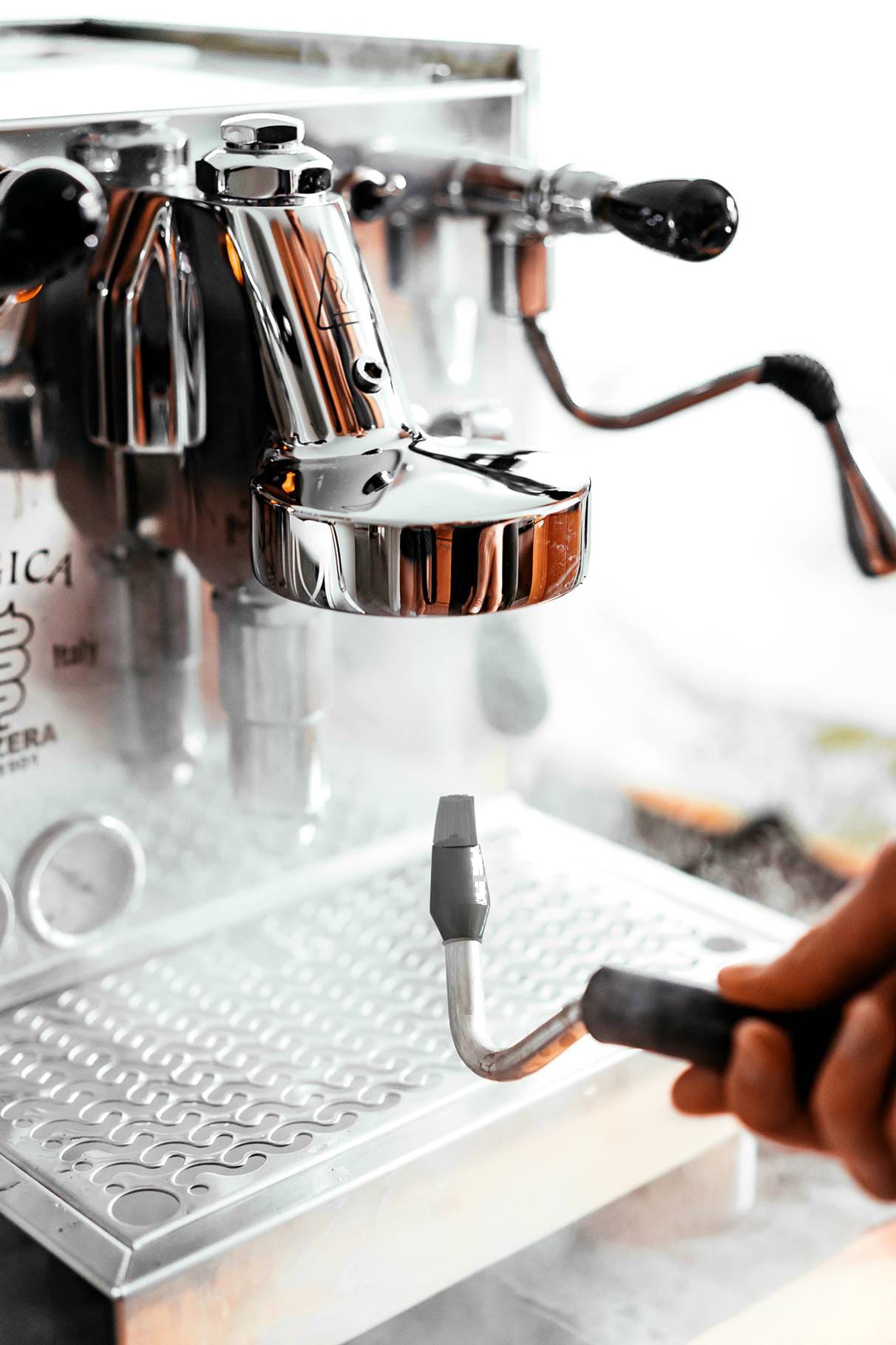 JoeFrex Dampfpinsel zur Reinigung für Espressomaschinen