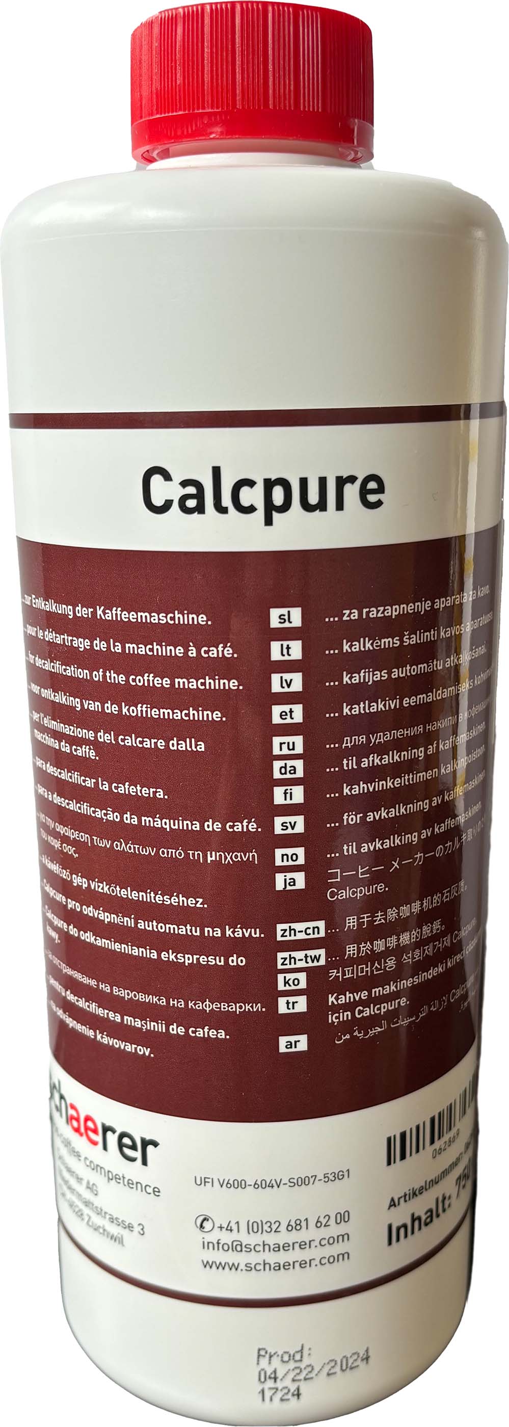 Calcpure Entkalker - Schaerer / WMF Calcpure Entkalker - Schaerer / WMF