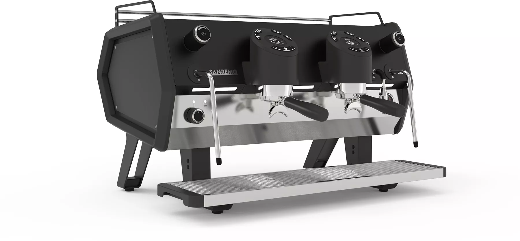 Sanremo D8 PRO Espressomaschine schwarz - 2 gruppig
