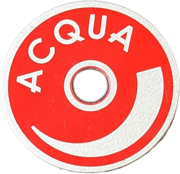 Heißwassergriffscheibe "Acqua" rot - ECM Mechanika slim Heißwassergriffscheibe "Acqua" rot - ECM Mechanika slim
