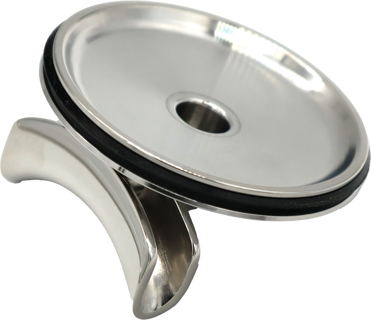 2er Auslauf Edelstahlaufsatz flach - Ecm / Profitec