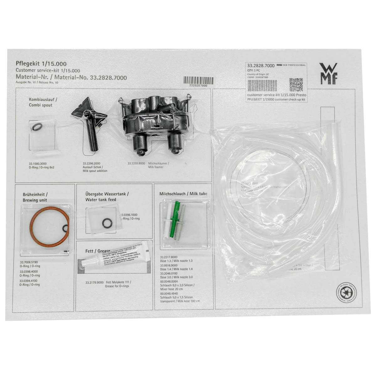 Pflegekit - WMF Presto | Schaerer Factory