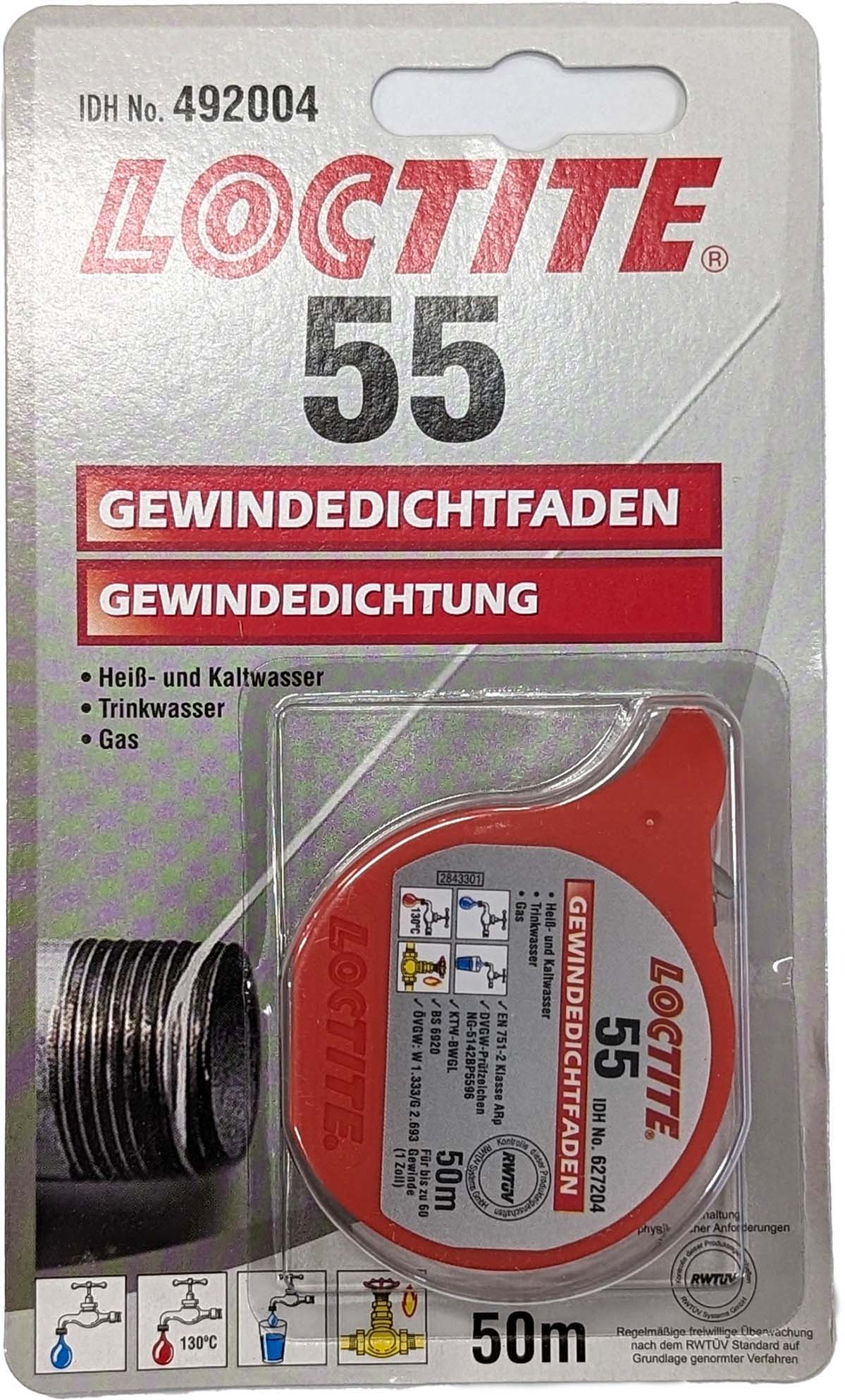 Loctite 55 Gewindedichtfaden - 50 Meter Loctite 55 Gewindedichtfaden - 50 Meter