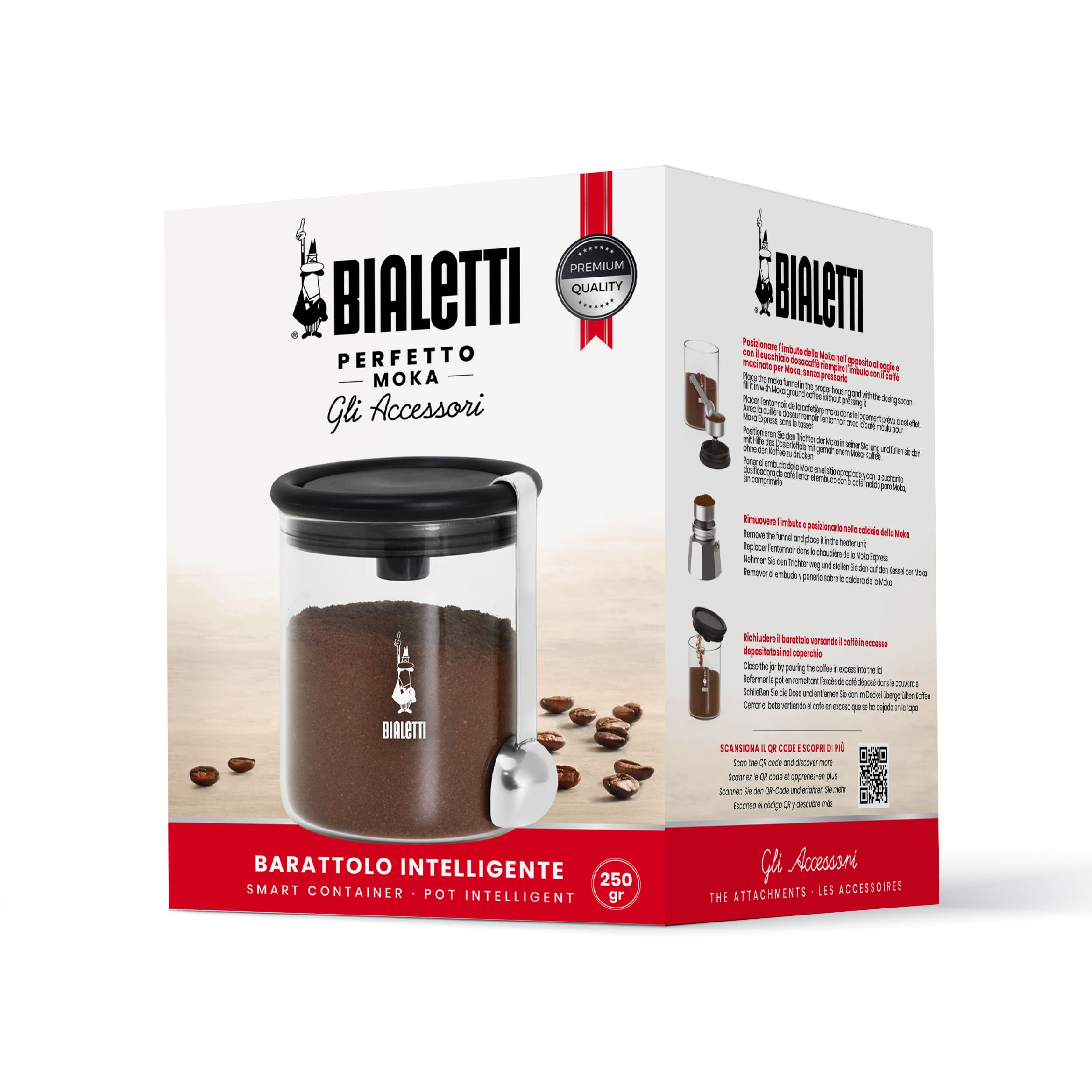 Bialetti Kaffeebehälter mit Verschluss 250g