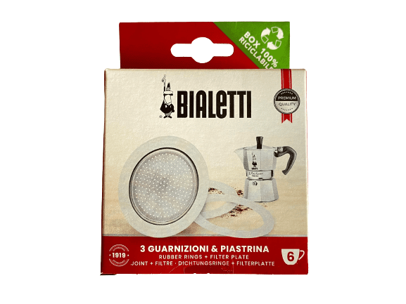 Bialetti Filtersieb + Dichtungen (6 Tassen)