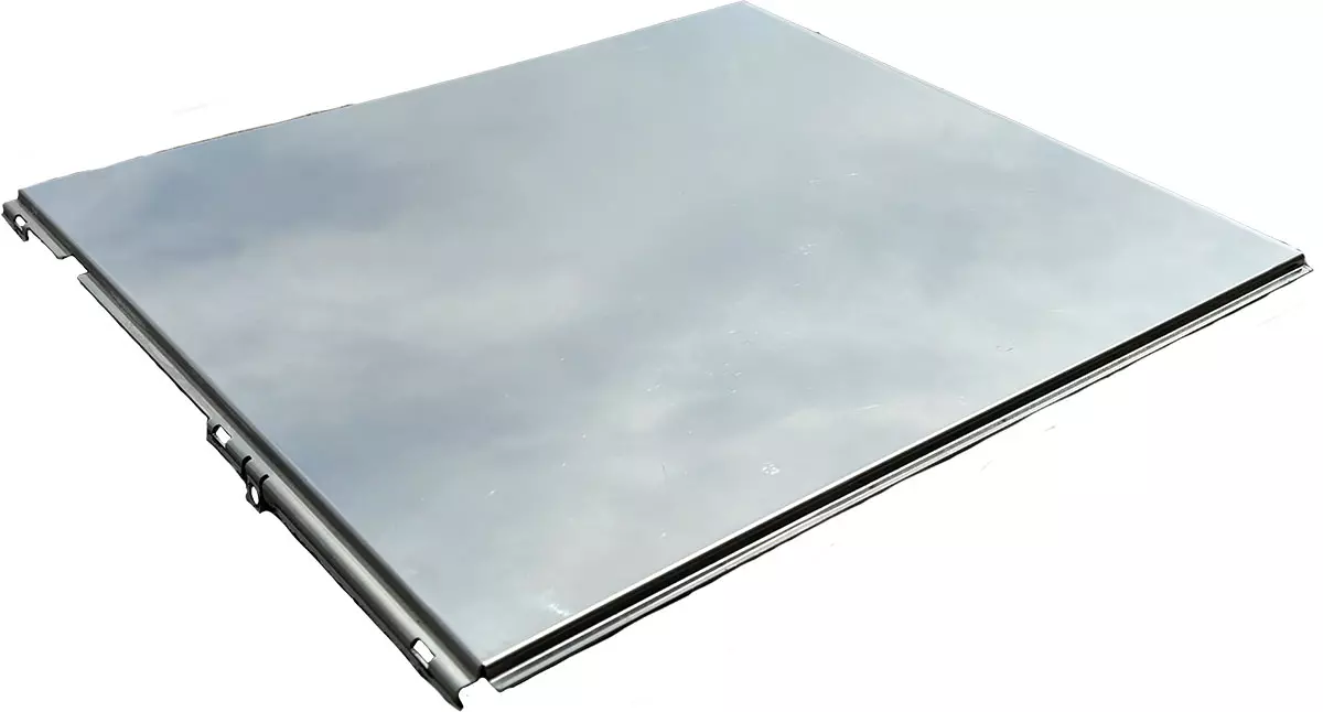 Gebrauchte Seitenverkleidung Chrome links mit LED Leiste - WMF Presto / Schaerer Factory