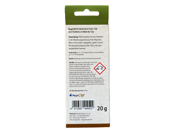 RegoCoff Reinigungstabs