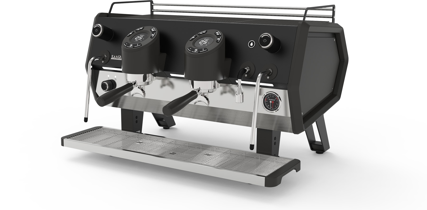 Sanremo D8 PRO Espressomaschine schwarz - 2 gruppig