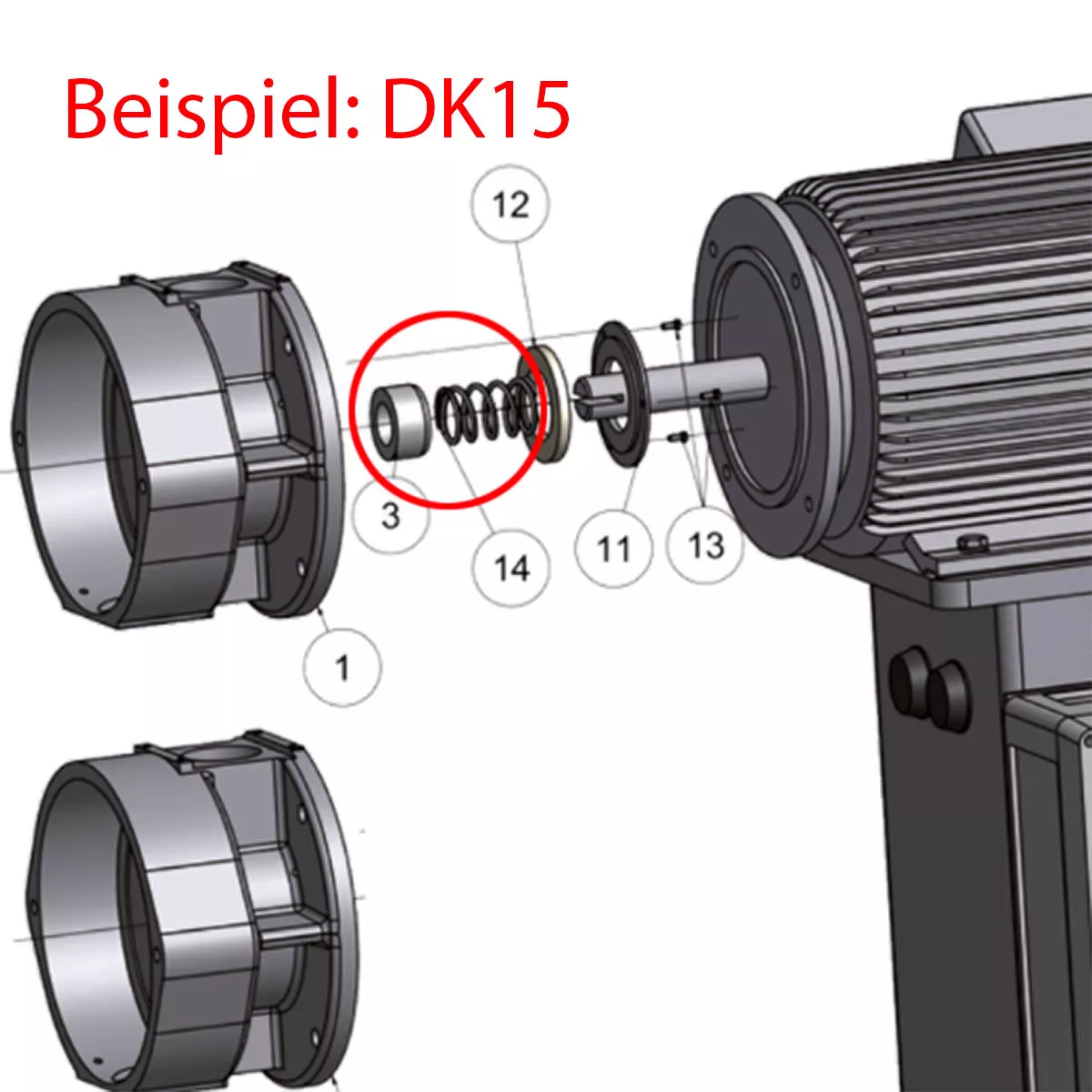Distanzhülse + Druckfeder DK15 / DK27 - Mahlkönig