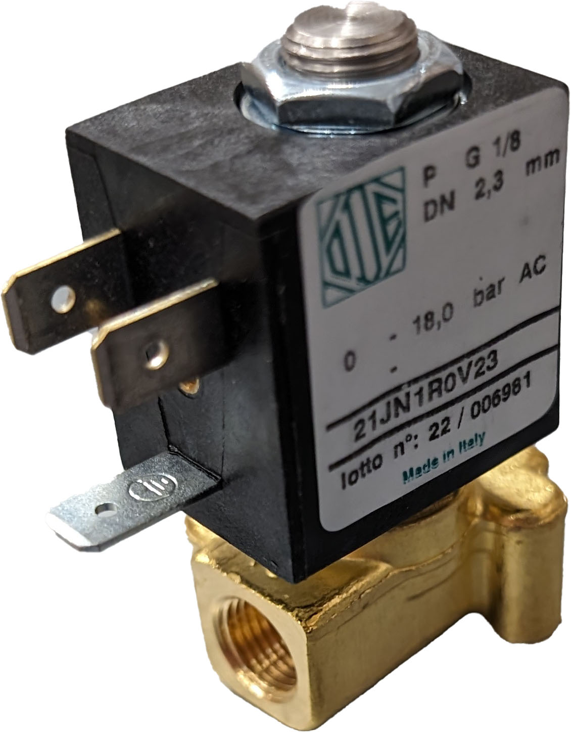 Magnetventil 2-Wege 1/8"FF 230V/50Hz - ECM / Profitec Magnetventil 2-Wege 1/8"FF 230V/50Hz - ECM / Profitec